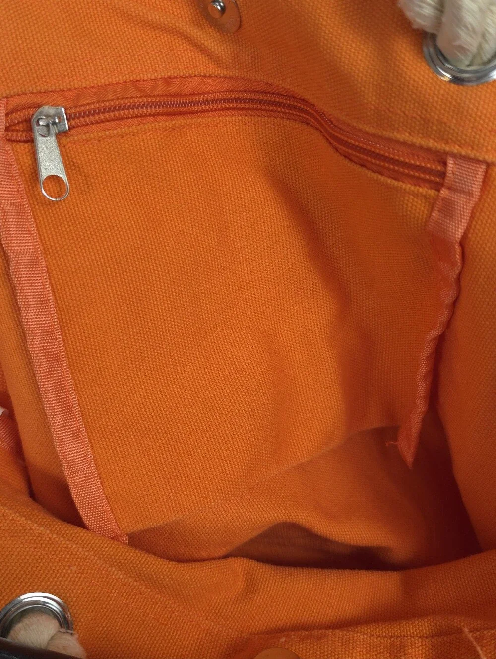 Aperol Spritz Cotton Beach Bag Tote Chunky Rope Handle